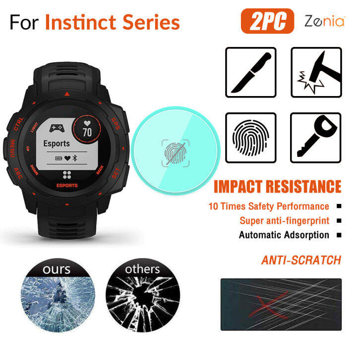 zenia-2pcs-hd-เต็มหน้าจอขอบโค้งเต็มรูปแบบฟิล์มกันรอยสำหรับ-garmin-instinct-esports-tactical-solar-camo-surf-สมาร์ทนาฬิกากีฬา-hd-9h-super-anti-ลายนิ้วมือป้องกันการระเบิดป้องกันฟิล์มป้องกันรอยขีดข่วนควา