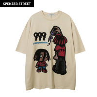 Spenzer.street | ?999 tee เสื้อโอเวอร์ไซส์ เสื้อผ้าสตรีท เสื้ออปป้า เกาหลี เสื้อy2k ทราวิส 2pac ฮิต 2023 มาใหม่