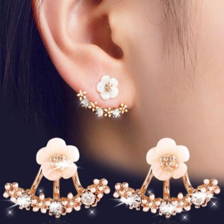 miss-cant-miss-e363-korean-style-flower-earjacket-ear-stud-crystal-daisy-earrings-two-way-double-earrings-for-women-rose-gold