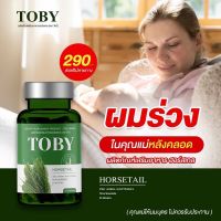 โทบี้หางม้า TOBY HORSETAIL ลดผมร่วง บาง หงอก หยุดผมร่วง เร่งผมงอกใหม่ ทานเพียงวันละ 1 เม็ด ทานได้ทั้งหญิง ชาย