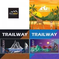 TRAILWAY TOWEL ผ้าเช็ดตัว ผ้าเช็คตัวไมโครไฟเบอร์ ผ้าเช็คตัวแห้งเร็ว เนื้อนุ่ม ผ้าเช็คตัวน้ำหนักเบา ลายเท่ ตามสไตล์ Trailway