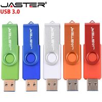 JASTER Over 10pcs Logo Free Customize Logo High Speed USB 3.0 Pen drive 8g/16g/32g/64g Flashdrive Metal Clips Photo Bulk Gifts