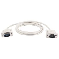 1.4M RS232 DB9 9ขาชาย VGA VGA 15พินอะแดปเตอร์สายเคเบิลสีเทา