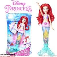 Hasbro Disney Princess Glitter ‘n Glow Ariel ตุ๊กตาเจ้าหญิงเงือกน้องแอเรียลมีไฟเปลี่ยนสีได้สินค้ารับประกันลิขสิทธิของแท้