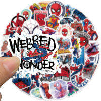 พร้อมส่ง ของแท้ 100% marvel สไปเดอร์-แมน Spider Man มาร์เวล  sticker สติกเกอร์กันน้ำรูปแบบที่แตกต่างกัน 50 ชิ้น