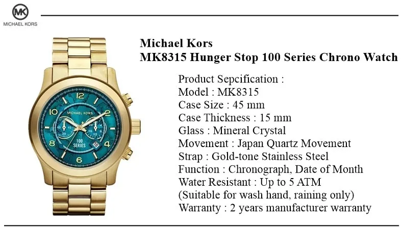正規品 MICHEAL MK-8315 時計 KORS 腕時計(アナログ) - royalgoldcoin