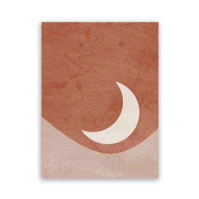 ศิลปะบนผนังโบโฮดวงอาทิตย์และดวงจันทร์อุปกรณ์ตกแต่งห้องนอนผ้าใบวาดภาพกลางศตวรรษภาพแนวนามธรรม69F 0717