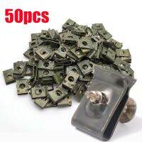 【CC】▤  50pcs Car Motorcycles  Metal Screw Fastener U-Type Clip with Anti-rust Protection Buckle Iron Sheet