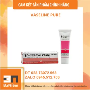 Tuýp kem dưỡng ẩm da Vaseline Pure hương dâu (10g)