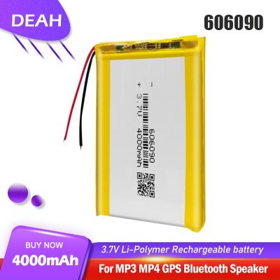 606090 3.7V 4000mAh Rechargeable Li-ion Lithium Polymer Battery For GPS PSP DVD Power Bank Tablet PC Reading Machine LED Lights [ Hot sell ] vwne19