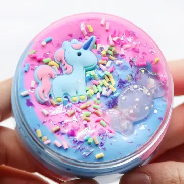 DIY Slime Kit Unicorn Making Fluffy Slime Soft Polymer Clay Set Antistress  Kids Toy Crystal Mud Gifts For Girl Diy Kids Glue - AliExpress