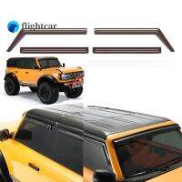 (ฟุต) อะคริลิโปร่งใสสีดำหน้าต่าง Sun Visor Wind Rain Shield สำหรับ1/10 Trx-4 Bronco RC Crawler รถอะไหล่อัพเกรด