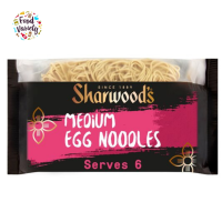 Sharwoods Medium Egg Noodles 340g ชาร์วูดส์  เส้นบะหมี่ไข่ เส้นกลาง 340กรัม