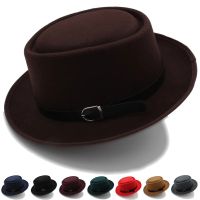 Men Women Pork Pie Hats Fedora Caps Trilby Sunhat Classical Retro Jazz Party Outdoor Travel Street Style Size US 7 1/4 UK L