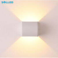 SOLLED Cube COB โคมไฟ LED ติดผนัง,โคมไฟในร่มที่ทันสมัยสำหรับตกแต่งทางเดินอาบน้ำ AC 85-265V 5W