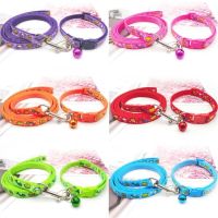 TEXFashion Pet Collar Traction rope  Pattern Cartoon Cute Bell Adjustable Collars For Dog Cat Puppy Kitten DIY Pet Accessories