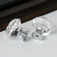 ▩ 30mm diamond crystal glass knobs drawers pull-out kitchen cabinet doors wardrobe handles hardware handles bedroom decor