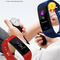 Bluetooth Smart band Hear Rate Blood Pressure Monitor SmartBand Color Screen Women Men Sport Fitness Track Pedometer Bracelet  Pedometers