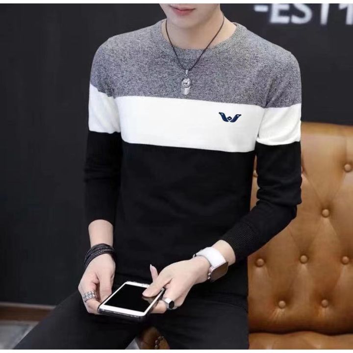 GK Stitching Pullover Sweater For Men | Lazada PH