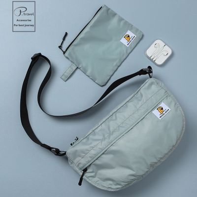 POTRAVEL.DESIGN Women Shoulder Bag Canvas Bag Fashion Mini Cell Phone Bag With Zipper Korean Crossbody Bag