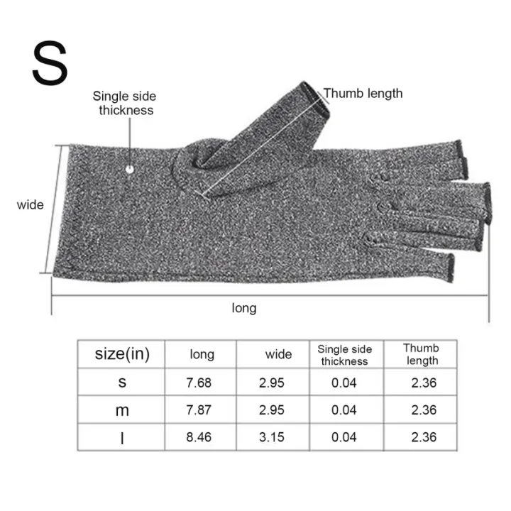 1 Pair Compression Gloves Premium Joint Relief Hand Gloves Open Fingers