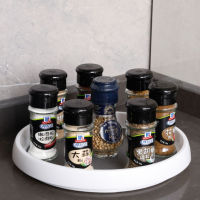 1pc 360 Rotating Tray Kitchen Storage Containers for Spice Jar Snack Food Tray Bathroom Storage Box Non Slip Cosmetics Organizer