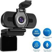 ⊕┋ Webcame 1080P Full 4K 30FPS Wide Angle USB Webcam with Privacy Cover Mic Web Cam For Computer PC Conference Web Camera