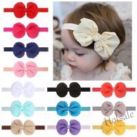 【hot sale】♦ C05 Newborn Childrens Hair Accessories Chiffon Bow Hairband Headwear Baby Birth Gift