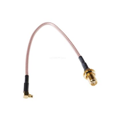 【cw】 SMA Female to MMCX Male Right Angle Pigtail Cable RG316 15cm 6 quot; Dropship ！