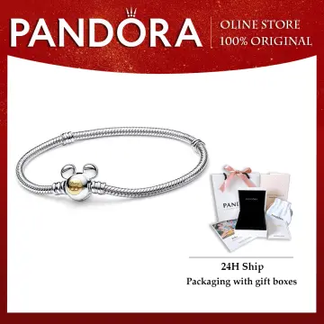 Pandora Disney Moments Mickey Mouse Heart Clasp Snake – Danson Jewelers