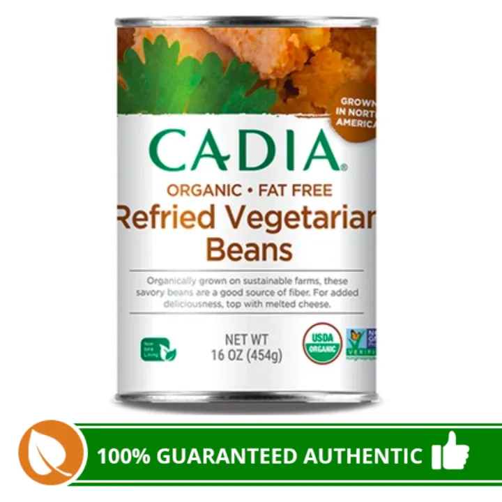 Cadia Organic Fat Free Refried Vegetarian Beans 454g Lazada PH