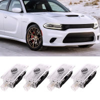 For Dodge Challenger SRT Scat Pack Demon Charger Hellcat RT Super Bee Car Logo Door Light LED Ghost Shadow Emblem Projector Lamp