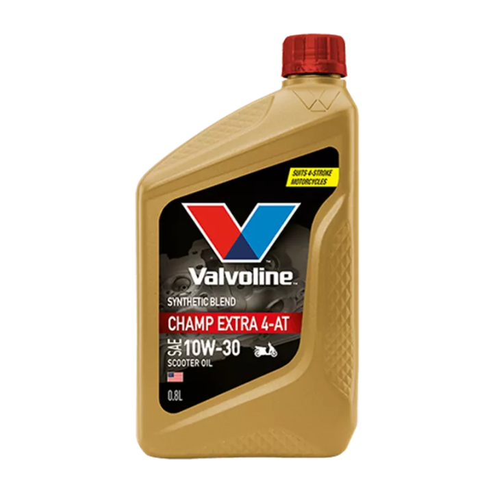 น้ำมันเครื่องมอเตอร์ไซค์-ออโต้-วาโวลีน-แชมป์-เอ็กซ์ตร้า-4ที-valvoline-champ-extra-4at-sae10w-30-ขนาด-0-8-ลิตร-ออโต้-ฟรี-น้ำมันเฟื่องท้าย