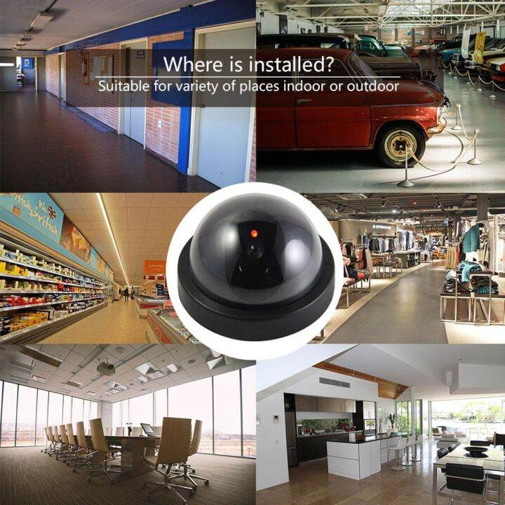 กล้องดัมมี่-พร้อมไฟ-led-สีแดงกระพริบ-กล้องหลอกสายตา-กล้องวงจรปิดปลอม-dummy-security-camera