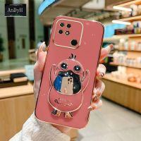AnDyH New Design Phone Case for Xiaomi Redmi 10C Redmi 10 Redmi 10 2020 Redmi 10 Prime Luxury 3D Stereo Duck Mobile Phone Holder Phone Case Fashionable and Comfortable Soft Case with