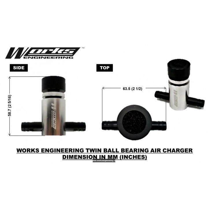 Works Engineering Twin Ball Bearing Air Charger Universal Lazada