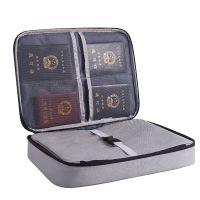 【CC】 Fireproof Document Safety Organizer Money Multi-Layer Card File Papers Storage