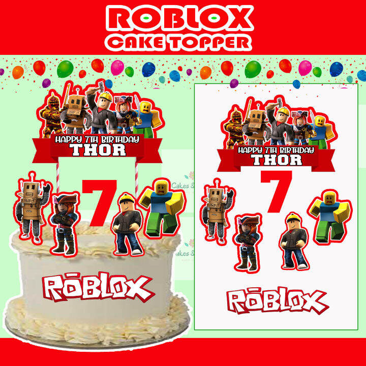 Roblox Boy Edible Cake Topper – Edible Cake Toppers