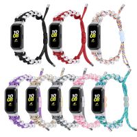 【new】 Braided band for galaxy fit sm r370 strap adjustable accessories ！