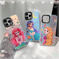 เคสโทรศัพท์มือถือแบบนิ่ม TPU กันกระแทก ลายการ์ตูนเจ้าหญิงนางเงือก จัสมิน โรแมนติก สําหรับ iPhone 11 14 13 Pro Max XR 12 X