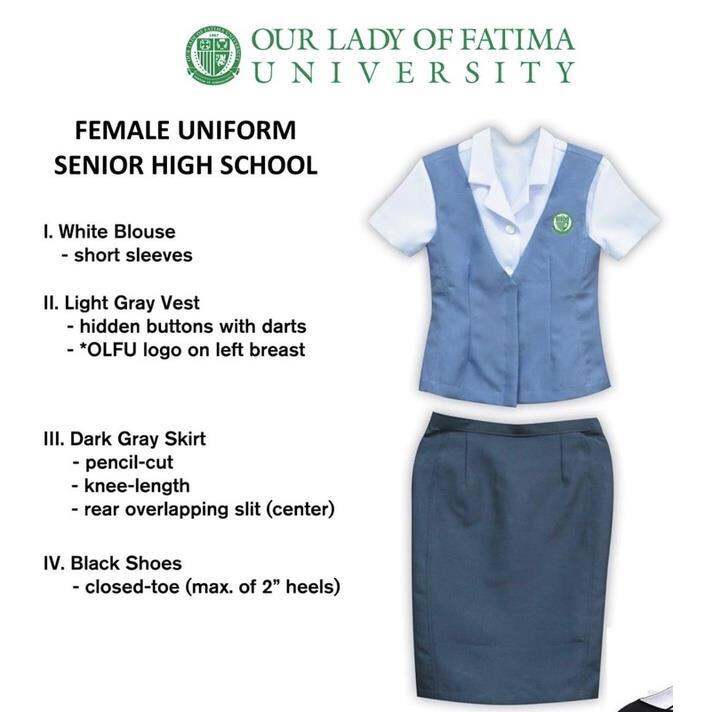【COD】 OLFU Senior High School Uniform Lazada PH