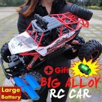 รถบรรทุกทางวิบากรถ RC 4ล้อขนาด1/10 37ซม. 4WD 4X 4ดริฟท์การแข่งรถน้ำหนัก2.4กรัมรถของเล่นรีโมตควบคุมวิทยุสำหรับเด็กและผู้ชาย