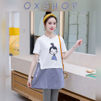 QXshop ? ชุดมินิเดรสออกแบบมาใหม่ น่ารักไม่ซ้ำใคร? สกรีนลายเด็กผู้หญิงด้านหน้า เนื้อผ้านิ่มสวมใส่สบาย ใส่ได้ทุกโอกาส???