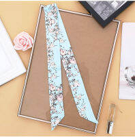 1 Piece Twilly Scarf for Bag Handle Scarf New Korean Version Thin Narrow Occupation Decoration Scarf Bandage Bag Ribbon