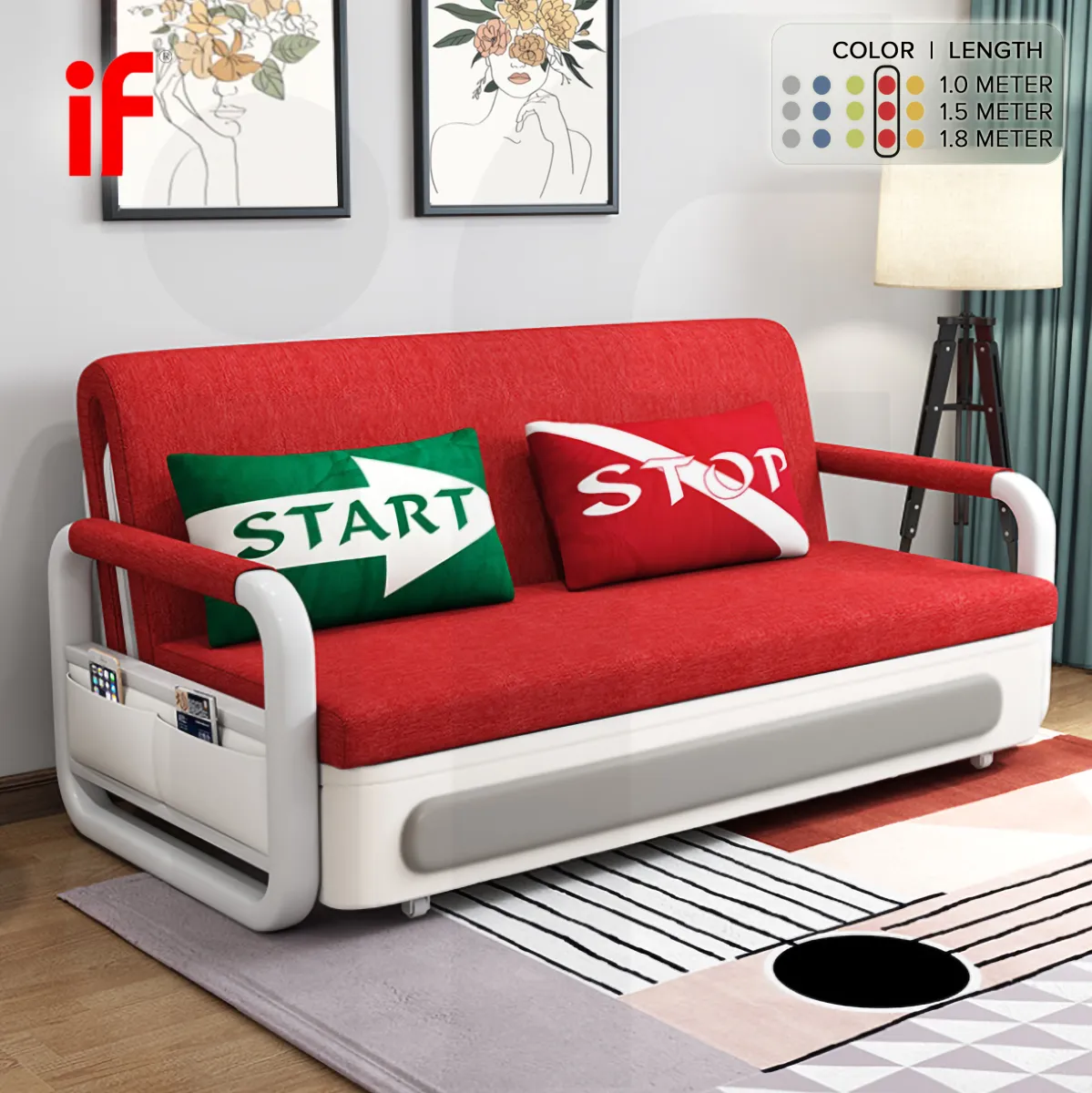 King Size Sofa Bed With Storage Baci Living Room