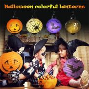 Bí ngô tự làm hộp sọ bí ngô với đèn LED trang trí Halloween kinh dị đèn