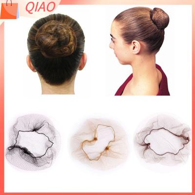 QIAO 10/30 Pcs ใหม่ ขอบยางยืด บัลเล่ต์ Snood ตาข่ายละเอียด วิกผมตาข่าย ตาข่ายคลุมผมที่มองไม่เห็น ขนมปังหน้าปก เครื่องมือจัดแต่งทรงผม