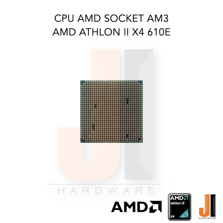 cpu-amd-athlon-ii-x4-610e-4-cores-4-threads-2-4-ghz-2-mb-l2-cache-45-watts-tdp-no-fan-socket-am3-สินค้ามือสองสภาพดีมีการรับประกัน