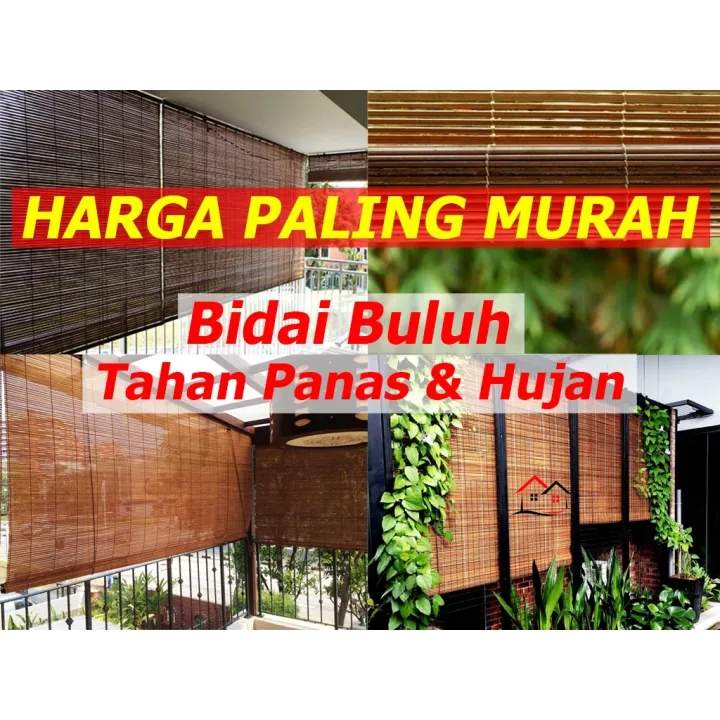 Bamboo Blinds Bidai Buluh Bamboo Blinds Outdoor Heavy Duty Tahan Panas Tahan Hujan