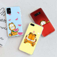 อ่อนนุ่ม ซิลิโคน เคสโทรศัพท์ หรับ Samsung M02S F02S A02S A12 A02 M02 A51 A72 A21S Ultra A42 10 A52S A32 A52 A22 A11 A01 Note 20 A71 Plus Lite ปก โปร่งใส TPU To-29 Garfield Cat